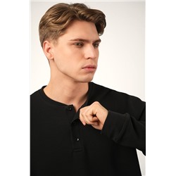 Мужской лонгслив на пуговицах Happyfox