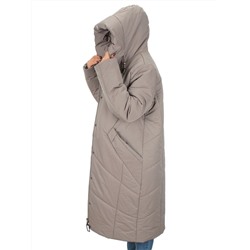 M-9070 GRAY/BEIGE Пальто зимнее женское CORUSKY (верблюжья шерсть)