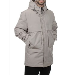 8896 BEIGE Куртка мужская зимняя облегченная (130 гр. холлофайбер)