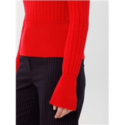 Джемпер вязаный красный