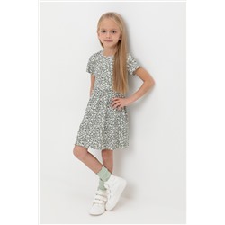 Платье весенний зеленый, винтажные цветы к531 Crockid