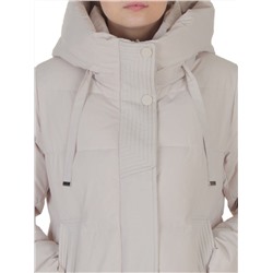 8312 LT. BEIGE Пальто зимнее женское (200 гр. холлофайбер)