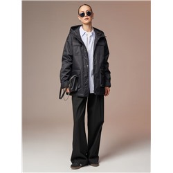 Плащ женский утепленный черный