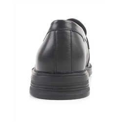 03-DYL144-1 BLACK Лоферы женские (натуральная кожа)