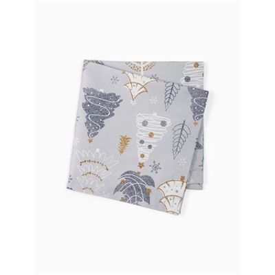 Набор салфеток сервировочных «Этель» Let it snow, 40×40 см - 4 шт., с декоративными кольцами, 100% хлопок, саржа 190 г/м²