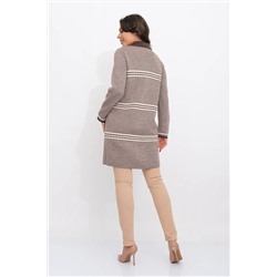 Кардиган В 1617/кофейный микс