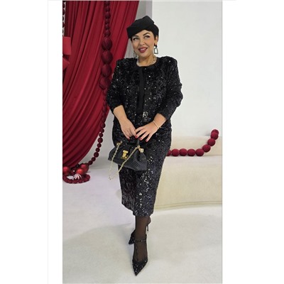 Блуза, жакет, юбка Vittoria Queen 27593 черный