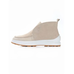 01-5280-10 LT. BEIGE Ботинки демисезонные женские (натуральная замша, байка)
