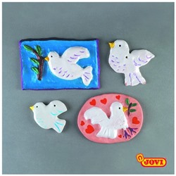 Масса для лепки самозатвердевающая полимерная, белая 500 г, JOVI