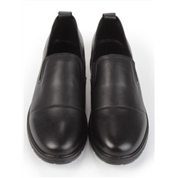 01-5075 BLACK Ботинки демисезонные женские (натуральная кожа)