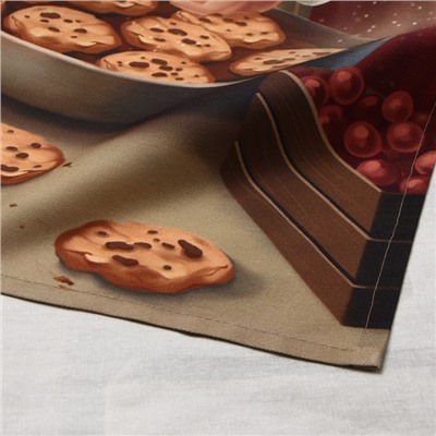 Полотенце кухонное новогоднее «Этель» Cookies, 40×73 см, хлопок 100%, саржа 190 г/м²