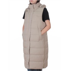 817 BEIGE Жилет утепленный зимний женский (150 гр. холлофайбер)