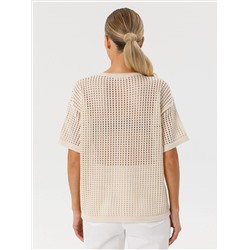Блуза вязаная с короткими рукавами