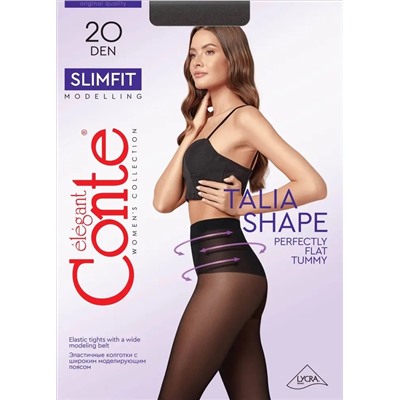 CONTE SLIMFIT 20 Колготки женские с широким моделирующим поясом Lycra®