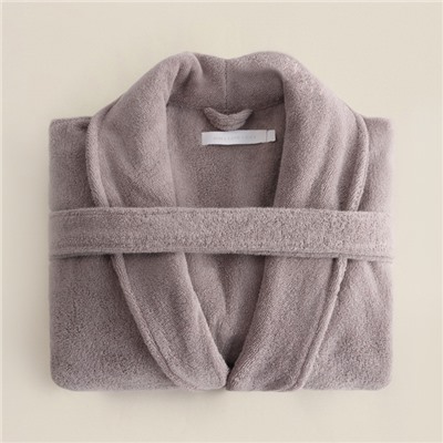 Халат махровый женский SL HOME: Basic «Софт Мист», хлопок 100%, серый