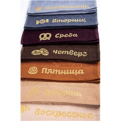 Набор мягких махровых полотенец 7 шт Happy Fox Home