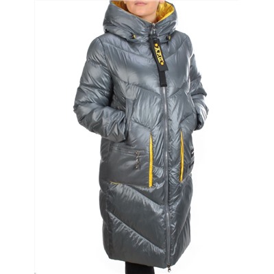 YM 2119 GRAY/BLUE Куртка зимняя женская MAYYIYA (200 гр. холлофайбера)