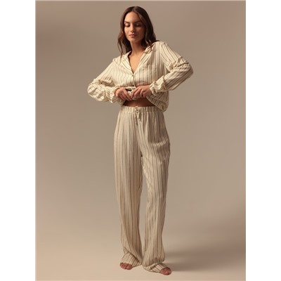 Пижама женская (рубашка, брюки) SL HOME Linen