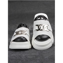 08-PEY148-1 WHITE Босоножки женские (натуральная кожа)