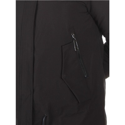 M9072 BLACK Пальто зимнее женское Snowpop