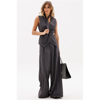 Галстук EOLA 0064 темно-серый_меланж