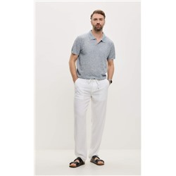Брюки лен F111-0855 white