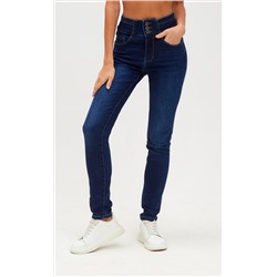 Джинсы женские зауженные P222-0131 синие