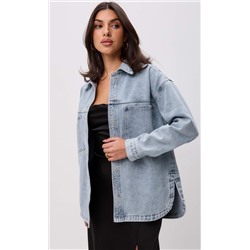 Куртка джинс F412-1249 l.blue