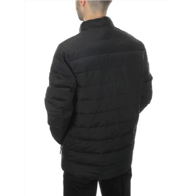 8747 BLACK Куртка мужская зимняя облегченная (150 гр. холлофайбер)
