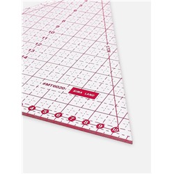 Линейка для квилтинга и пэчворка «Треугольник» 60°, 20×23×0.3 см
