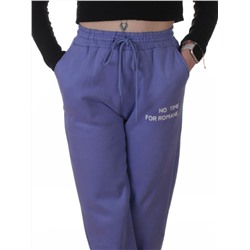 2621 LILAC Штаны спортивные утепленные женские (85% хлопок, 10% полиэстер, 5% спандекс)