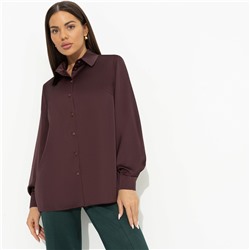 Рубашка из шелка со съемным декором, Лабиринт обещаний (brown)