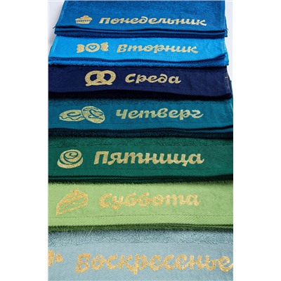 Набор мягких махровых полотенец 7 шт Happy Fox Home