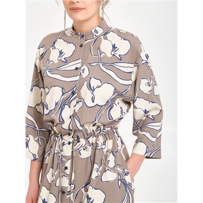 Платье из вискозы с принтом