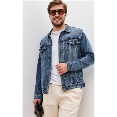 Куртка джинсовая мужская F311-1296 синяя