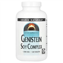 Source Naturals, Генистеин, соевый комплекс, 1000 мг, 120 таблеток