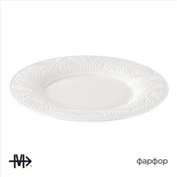 Тарелка Magistro Crotone, d=25.8 см, фарфор, белая