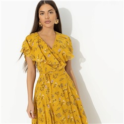 Платье на запах, Счастье влюбленности (желтый)