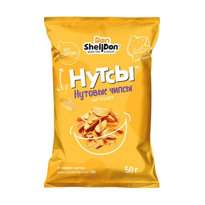 Чипсы нутовые «Нутсы» со вкусом сыр чеддер 50 гр.