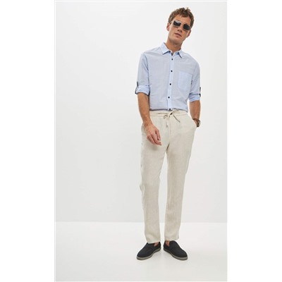 Брюки лен Р211-0872 natural linen