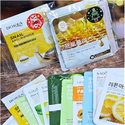 Набор 10 тканевых масок ассорти