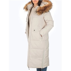 H23-631 LT. BEIGE Пальто зимнее женское (200 гр. тинсулейт)