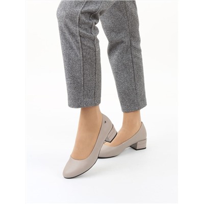 06-M47-8 DK. BEIGE Туфли женские (натуральная кожа)