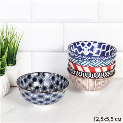 Салатник 12,5x5,5 см / CA350 /уп 120/ керамика