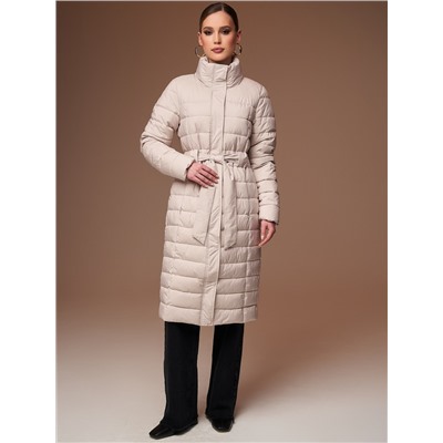 Пуховик женский светло-бежевый