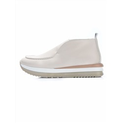 01-5576-2 BEIGE Ботинки демисезонные женские (натуральная кожа, байка)