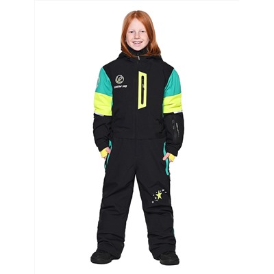 Комбинезон T-9080 Черно-зеленый