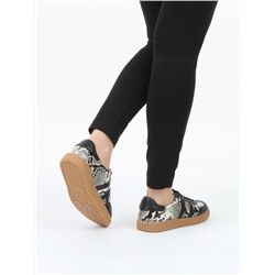 03-B73C-129A BLACK Полуботинки спортивные женские (натуральная кожа)