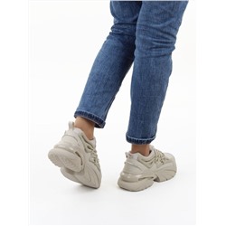 04-P109-2 MENTHOL Кроссовки демисезонные женские (натуральная кожа, текстиль)