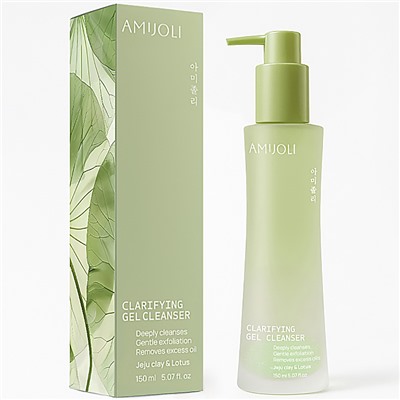 AMIJOLI Очищающий тонер с кислотами, вулканической глиной и экстрактом лотоса 150 мл